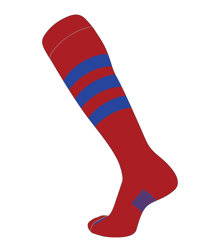 Slugger Socks - Three-Stripes