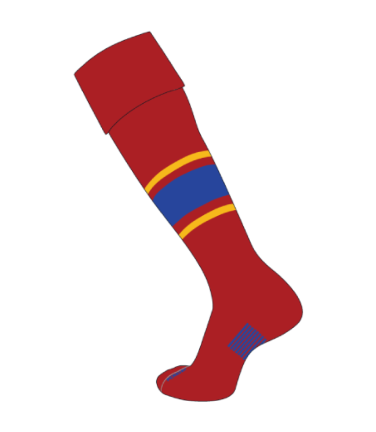 Custom Special Euro Socks - Stripes with Patch