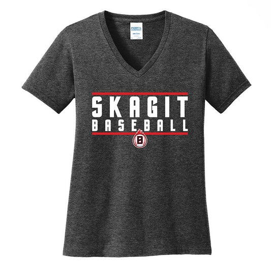 8106 Women's Port V-Neck Short Sleeve Tee