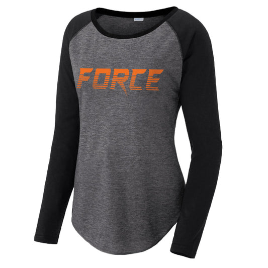 9311 Women's Tri-Blend Long Sleeve Wicking Tee
