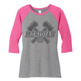 9365 Women's Crush 3/4 Sleeve Colorblock Tee