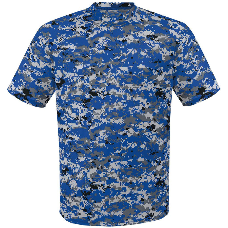 Custom Blue Millitary Camouflage Royal Blue White Baseball Jerseys