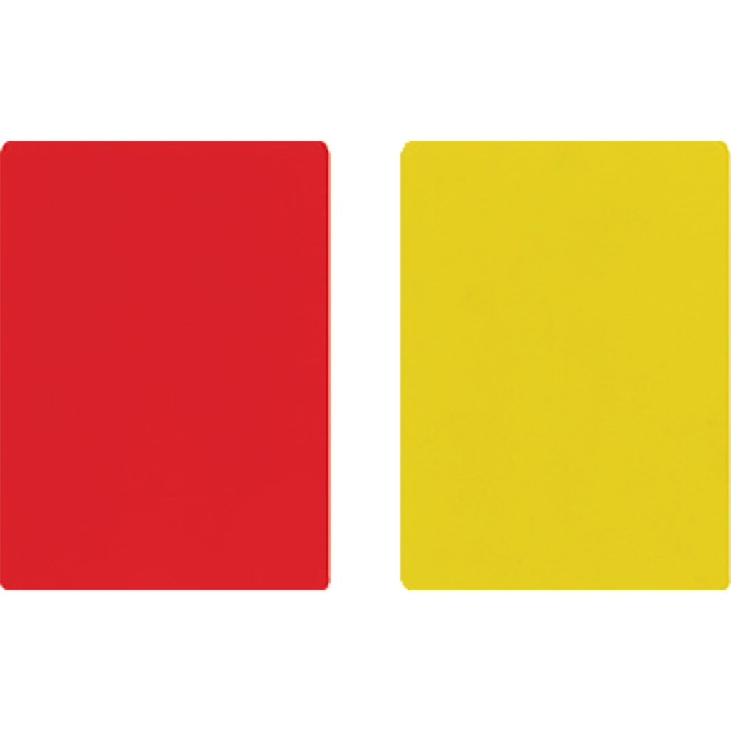 3540 Referee Cards Red/Yellow