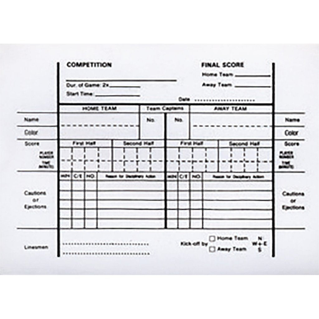 3542 Referee Score Pad – Protime Sports Inc.