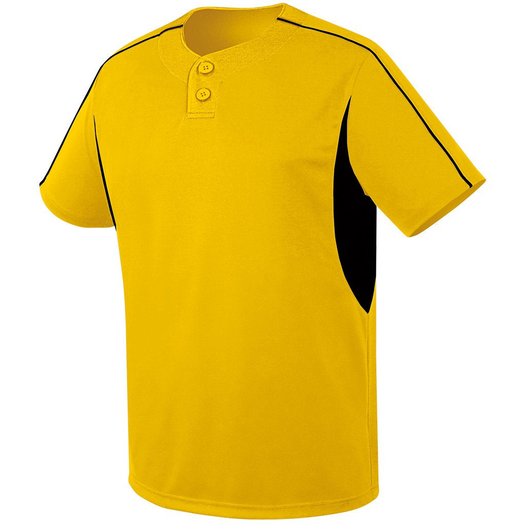 4012 Two Button League Performance Baseball Jersey