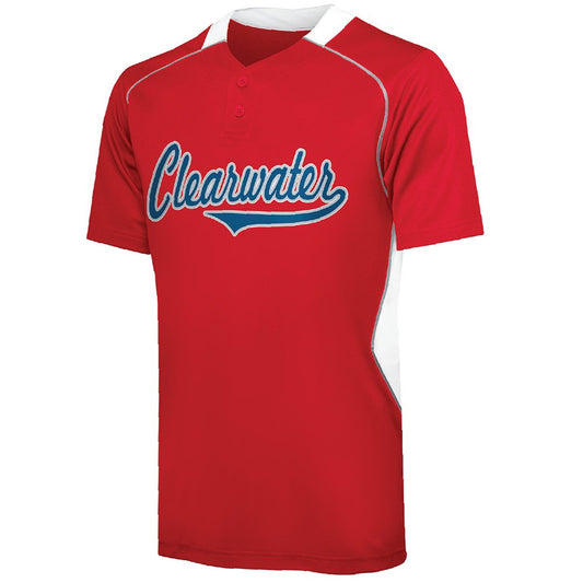 4019 Two-Button Rival Performance Baseball Jersey