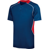 4019 Two-Button Rival Performance Baseball Jersey ADULT