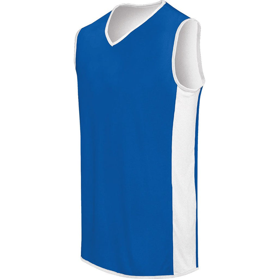 Blue White Orange Adult Youth Reversible Basketball Uniforms | YoungSpeeds Mens