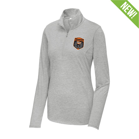 9358 Tri-Blend Wicking 1/4 Zip WOMEN'S