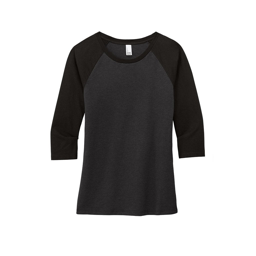 9365 Women's Crush 3/4 Sleeve Colorblock Tee