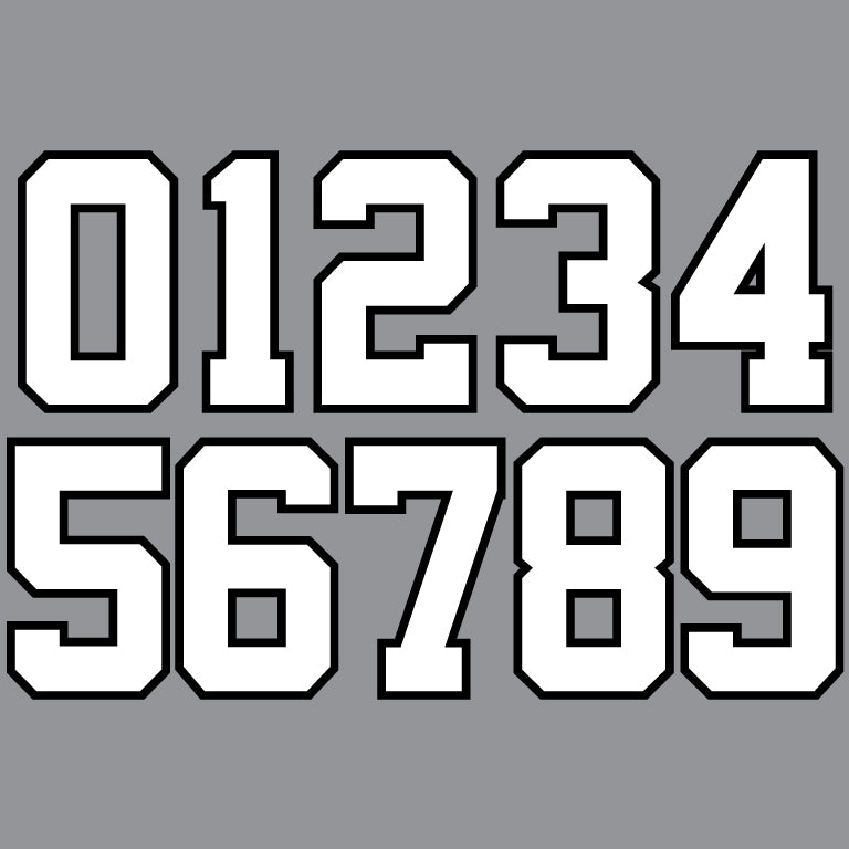 PLAYER NUMBER (2 COLOR BLOCK)